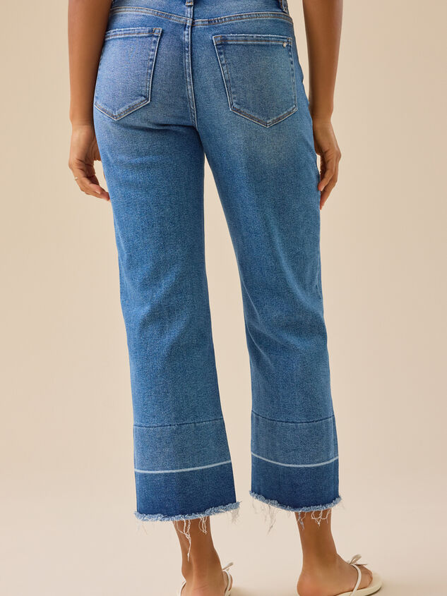 Ellen Mid Rise Cropped Jeans Detail 5 - TULLABEE