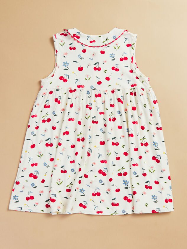 Rory Cherry Flower Dress Detail 4 - TULLABEE