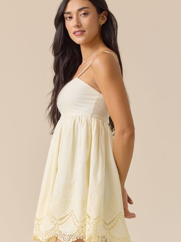 Cass Lace Mini Dress Detail 3 - TULLABEE