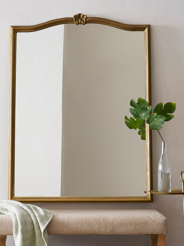 Adele Gilded Wood Mirror Detail 2 - TULLABEE