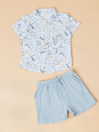 Sullivan Nautical Polo Set - TULLABEE