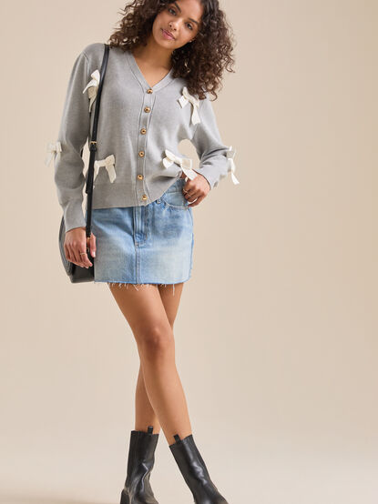 Macey Denim Mini Skirt - TULLABEE