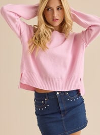 Miriam Cropped Sweater Detail 3 - TULLABEE