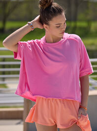 Play It Cool Crop Tee - TULLABEE
