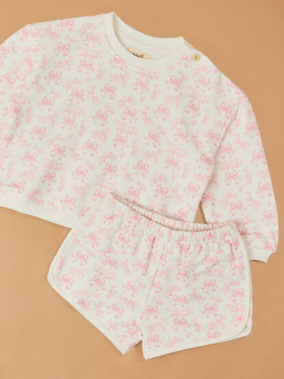 Ava Bow Toile Shorts - TULLABEE