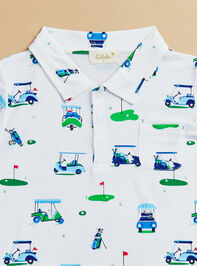 On The Green Polo Top and Shorts Set Detail 3 - TULLABEE