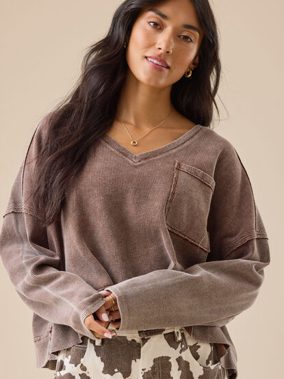 Cassidy Boxy Thermal Top - TULLABEE