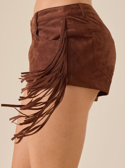 Nia Fringe Mini Short - TULLABEE