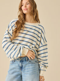 Brooke Textured Striped Top Detail 2 - TULLABEE
