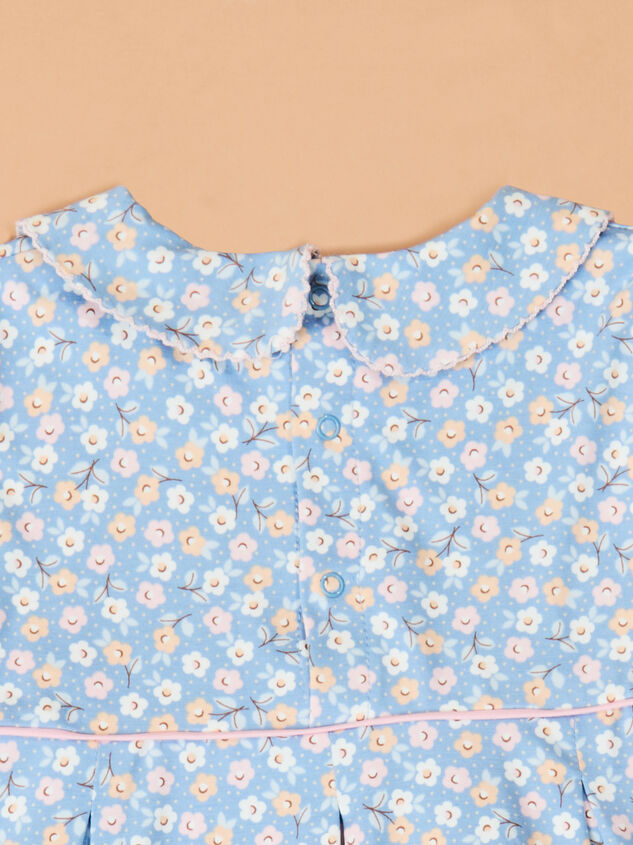 Beth Country Calico Baby Floral Top and Pant Set Detail 3 - TULLABEE