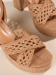 Whisora Rattan Crossover Wedge Detail 3 - TULLABEE