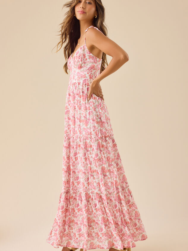 Fifi Sleeveless Floral Maxi Dress Detail 3 - TULLABEE