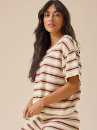 Roxy Stripe Mama Top by Rylee + Cru Detail 4 - TULLABEE