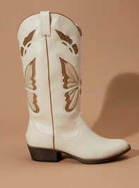 Monarch Butterfly Cut Out Boots Detail 2 - TULLABEE