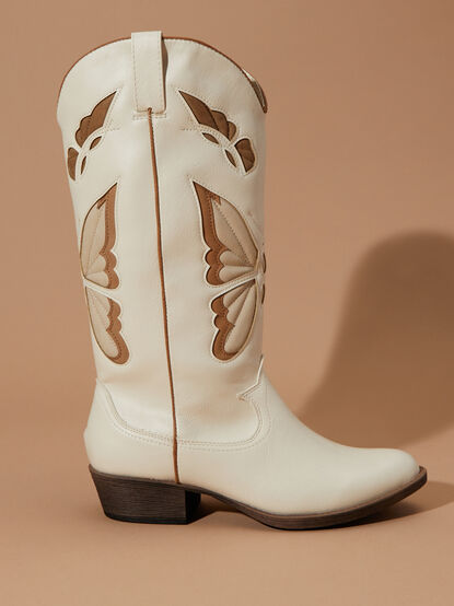 Monarch Butterfly Cut Out Boots - TULLABEE