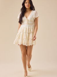 Leighton Lace Mini Dress Detail 3 - TULLABEE