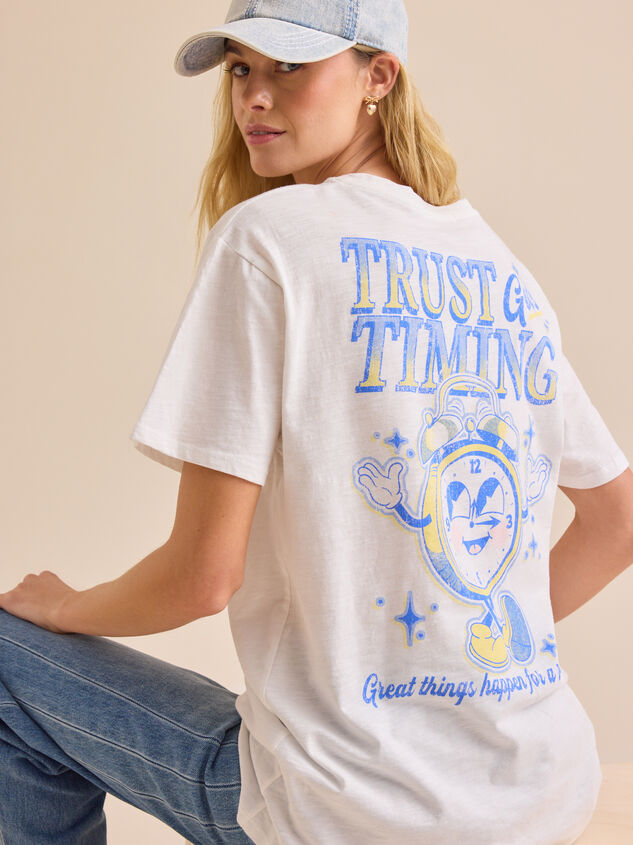 Trust God's Timing Oversized Tee - TULLABEE