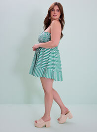 Sabrina Stripe Mini Dress Detail 4 - TULLABEE