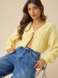 Quinn Cable Tie Front Cardigan - TULLABEE