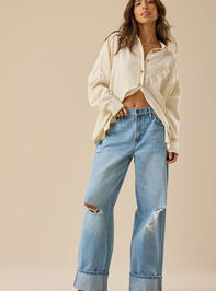 Ottilie Cuffed Baggy Jeans - TULLABEE