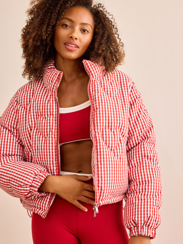 Snowbound Quilted Heart Puffer Jacket Detail 2 - TULLABEE