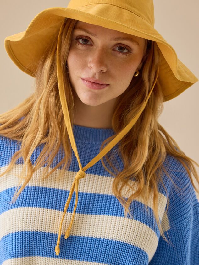 Ricki Striped Boxy Sweater Detail 3 - TULLABEE