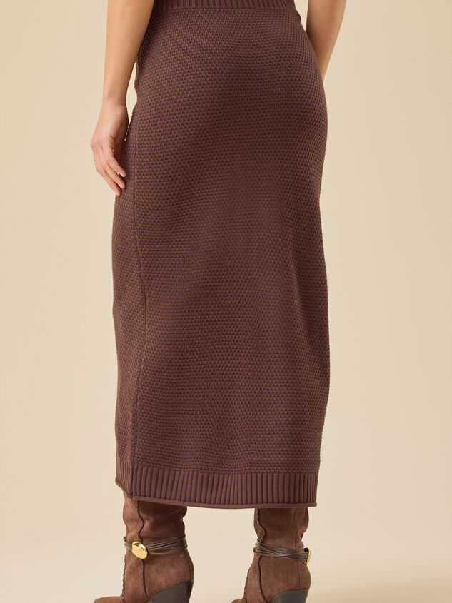 Shay Knit Midi Skirt Detail 6 - TULLABEE