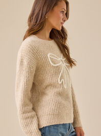 Autumn Bow Mama Sweater Detail 5 - TULLABEE