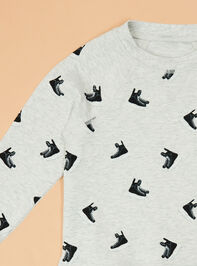 Hockey Babe Toddler Lounge Set Detail 2 - TULLABEE