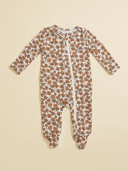 Emmaline Floral Footie - TULLABEE