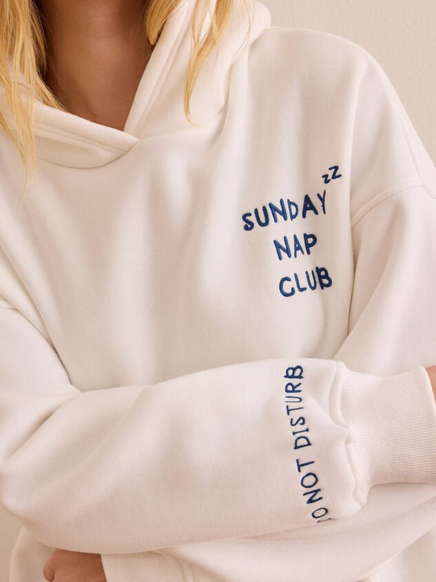 Sunday Nap Club Icon Hoodie Detail 3 - TULLABEE