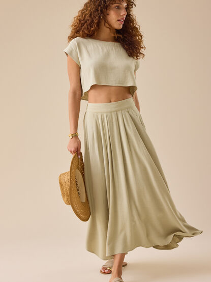 Jules Linen Maxi Skirt - TULLABEE