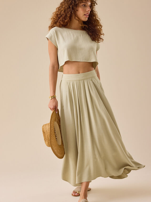 Jules Linen Maxi Skirt - TULLABEE