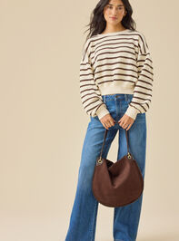 Brooke Textured Striped Top Detail 2 - TULLABEE