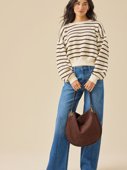 Brooke Textured Striped Top - TULLABEE