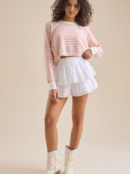 Raleigh Layered Lace Shorts - TULLABEE