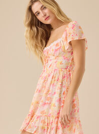 Sonnet Lace Ruffle Mini Dress Detail 4 - TULLABEE