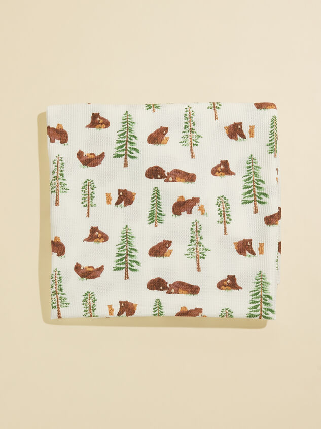 Brown Bear Swaddle Detail 2 - TULLABEE