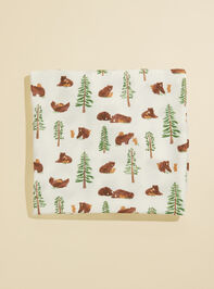 Brown Bear Swaddle Detail 2 - TULLABEE