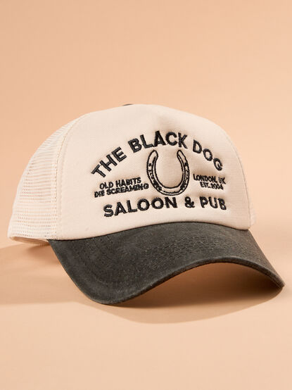 Black Dog Saloon and Pub Trucker Hat - TULLABEE