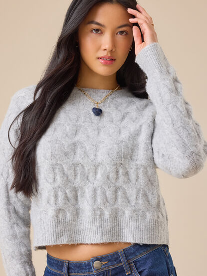 Jane Cable Sweater - TULLABEE