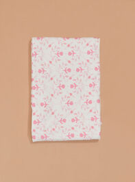 Floral Watercolor Swaddle Detail 2 - TULLABEE