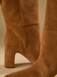 Celeste Suede Bootie Detail 2 - TULLABEE