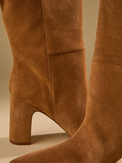 Celeste Suede Bootie - TULLABEE