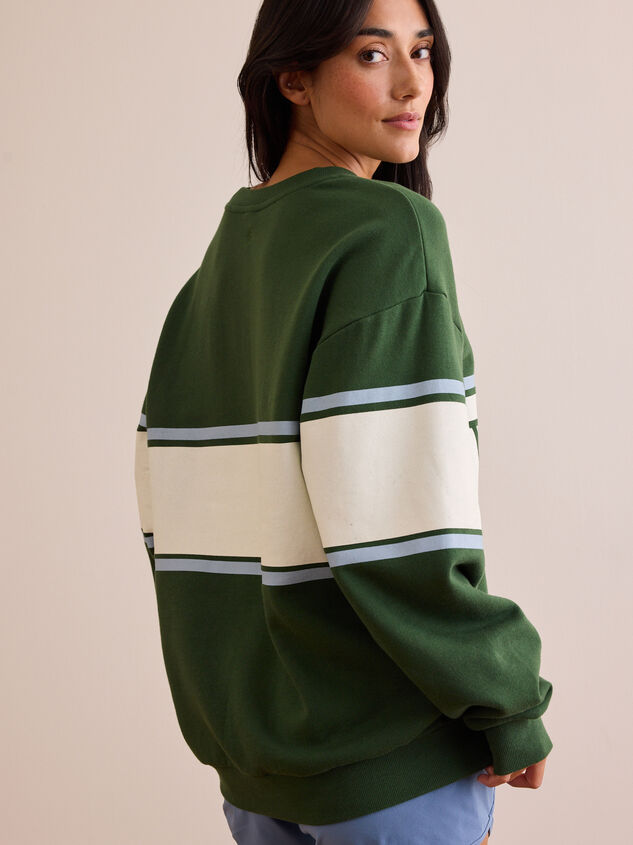 Park City Stripe Pullover Detail 4 - TULLABEE