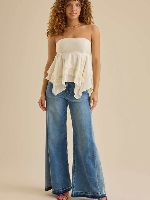 Marcia Asymmetrical Tube Top Detail 4 - TULLABEE