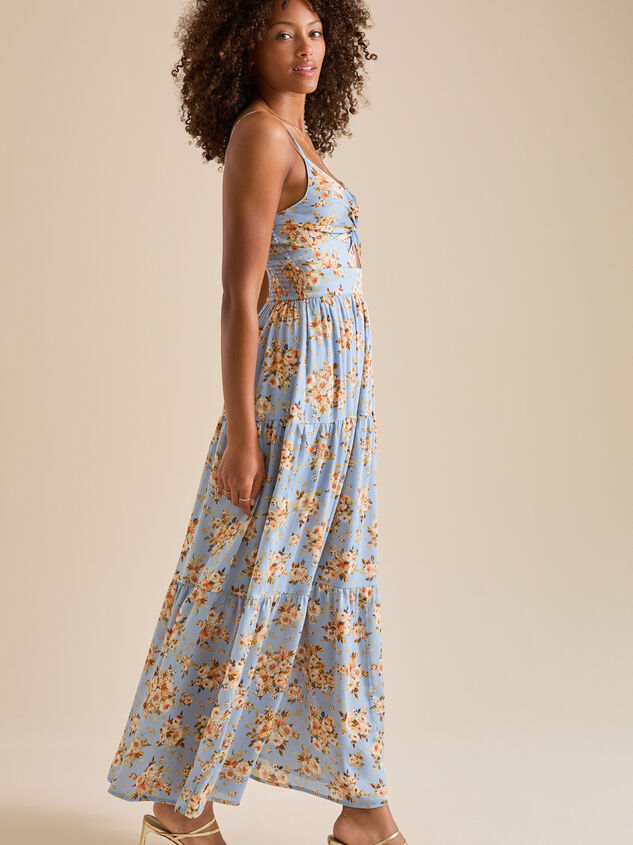 Kehlani Floral Maxi Dress Detail 5 - TULLABEE