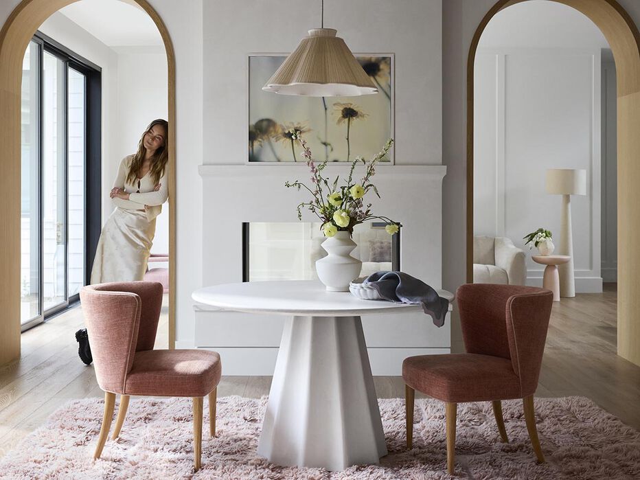Skyler Cement Dining Table - TULLABEE - 