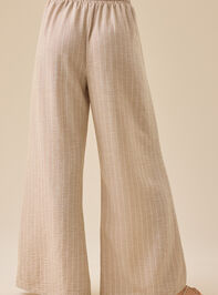 Hollis Striped Linen Pants Detail 4 - TULLABEE