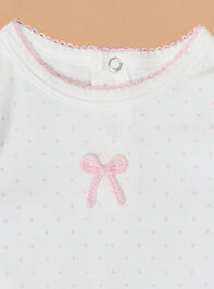 Ellisha Bow Bodysuit by Mud Pie Detail 2 - TULLABEE